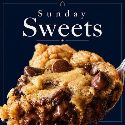 Chocolate Chip Pan Chewies cookie bars with melted chocolate chips and a soft chewy texture.